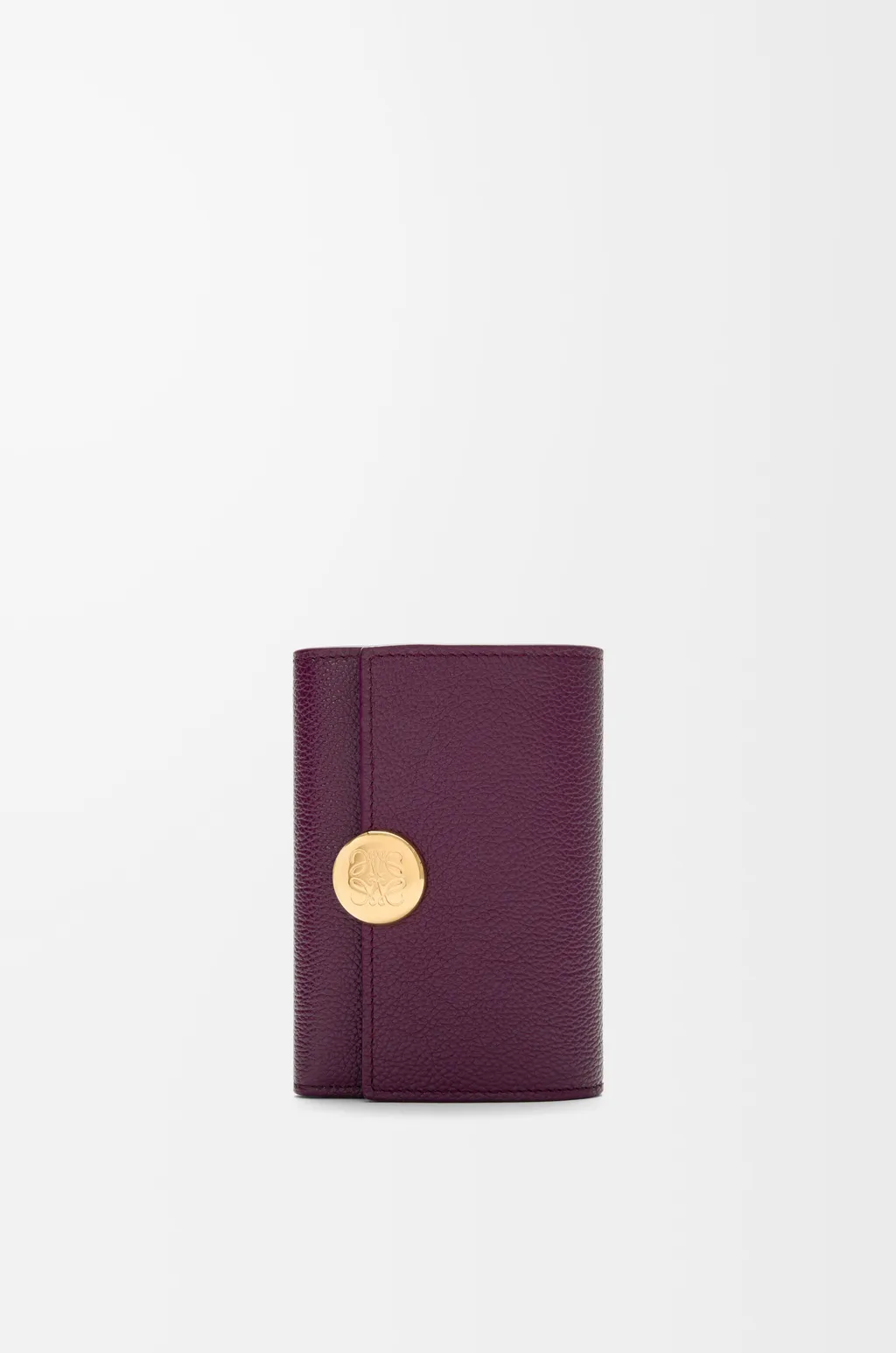 Pebble Small Vertical Wallet In Pebble Grained Calfskin