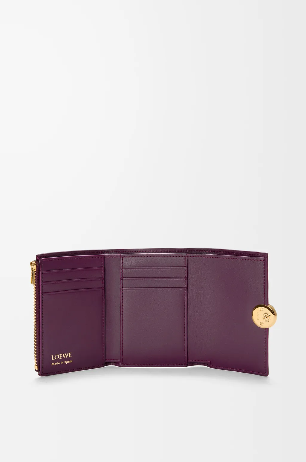 Pebble Small Vertical Wallet In Pebble Grained Calfskin