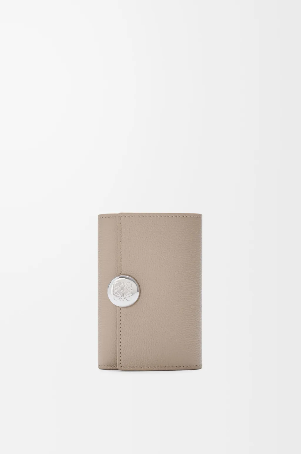 Pebble Small Vertical Wallet In Pebble Grained Calfskin
