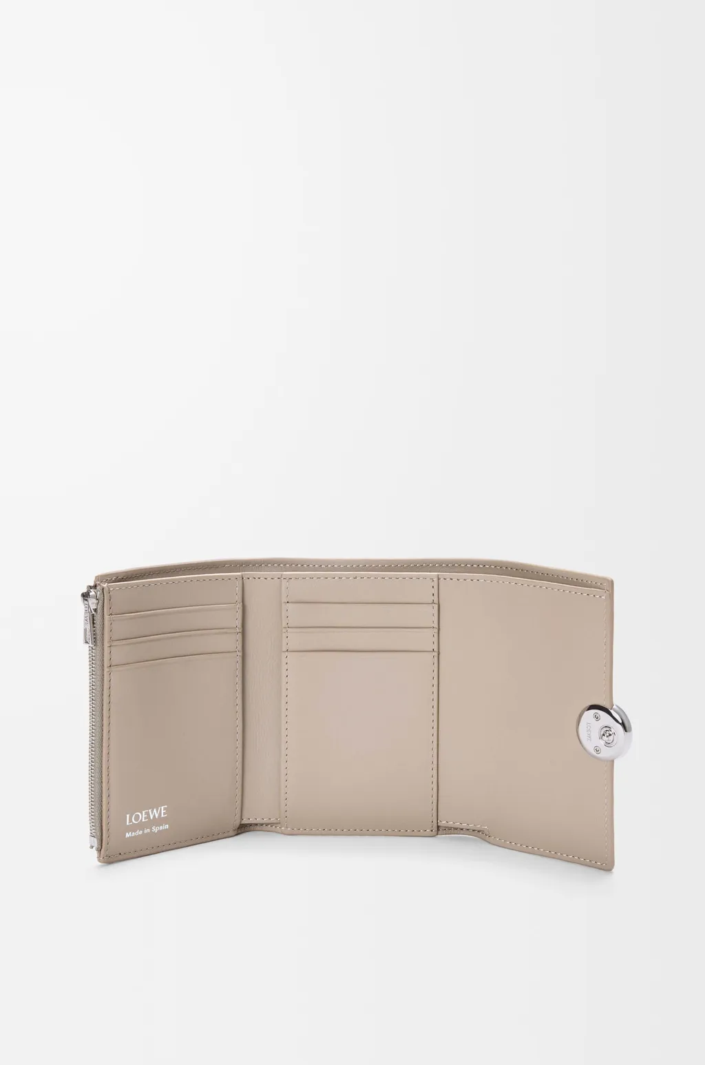 Pebble Small Vertical Wallet In Pebble Grained Calfskin