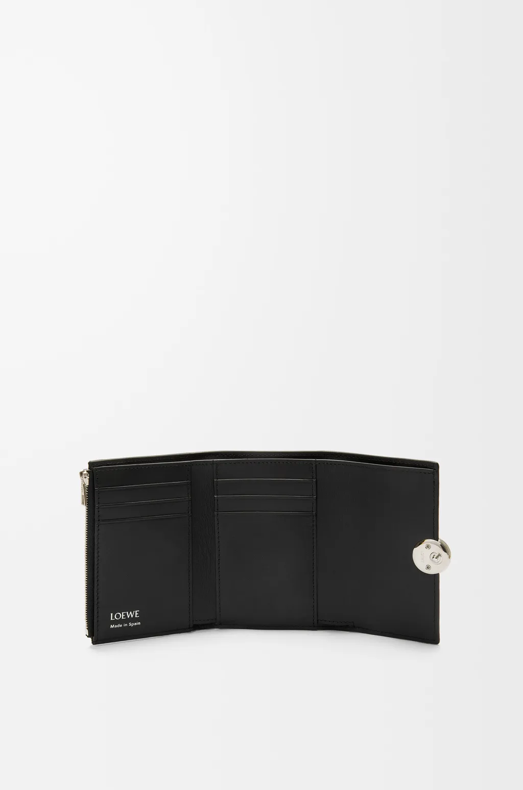 Pebble Small Vertical Wallet In Pebble Grained Calfskin
