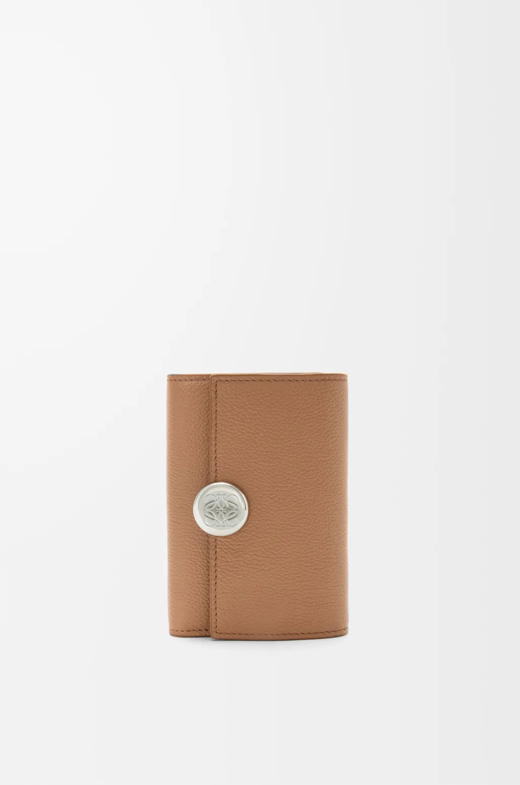 Pebble Small Vertical Wallet In Pebble Grained Calfskin