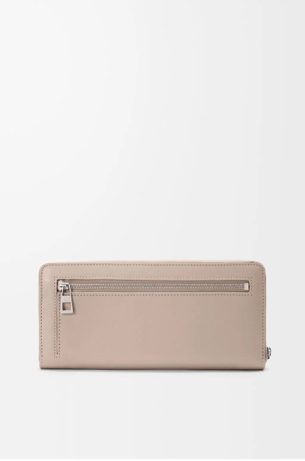 Knot Zip Around Wallet In Shiny Nappa Calfskin
