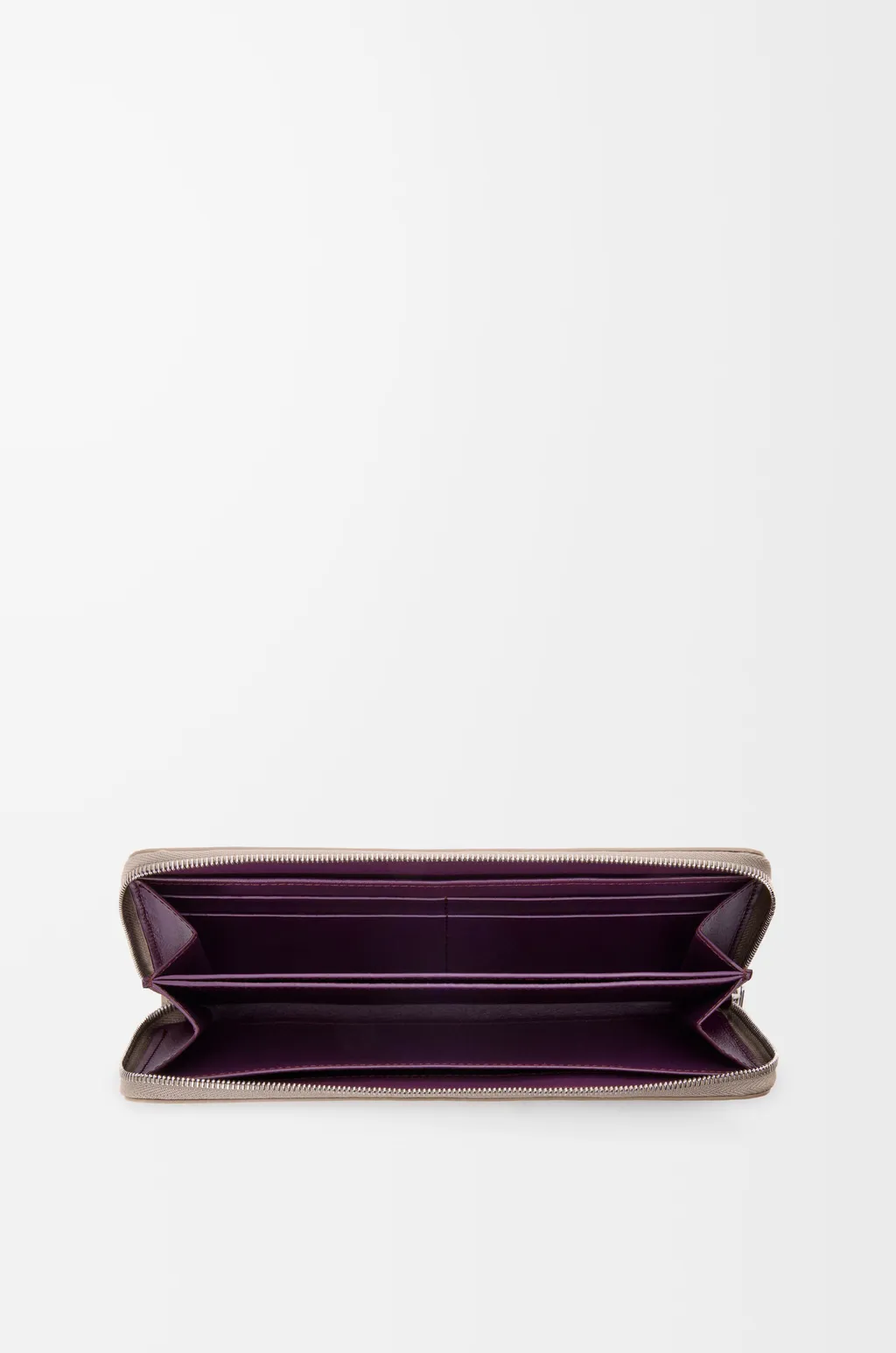 Knot Zip Around Wallet In Shiny Nappa Calfskin