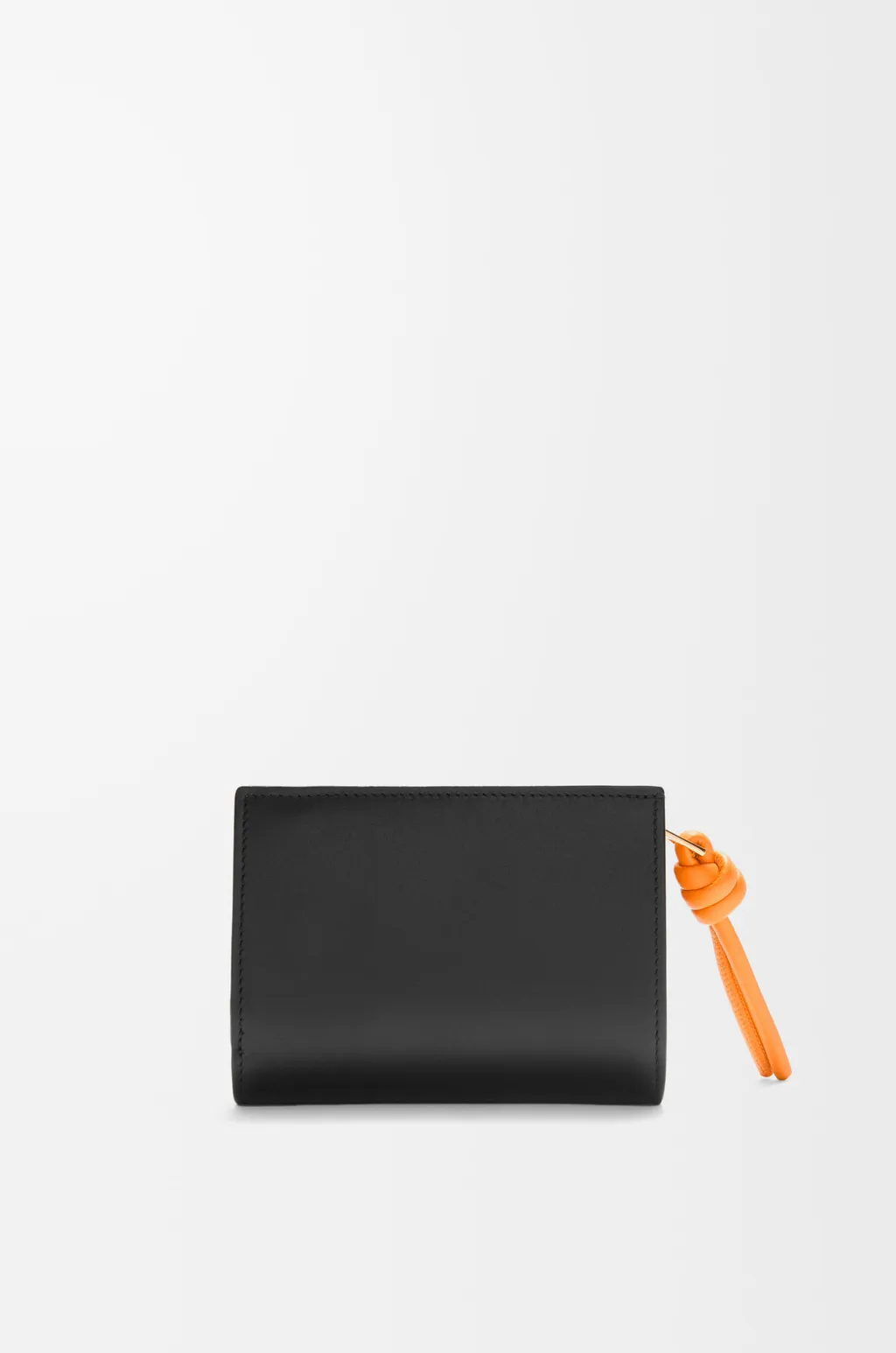 Knot Compact Wallet In Shiny Nappa Calfskin