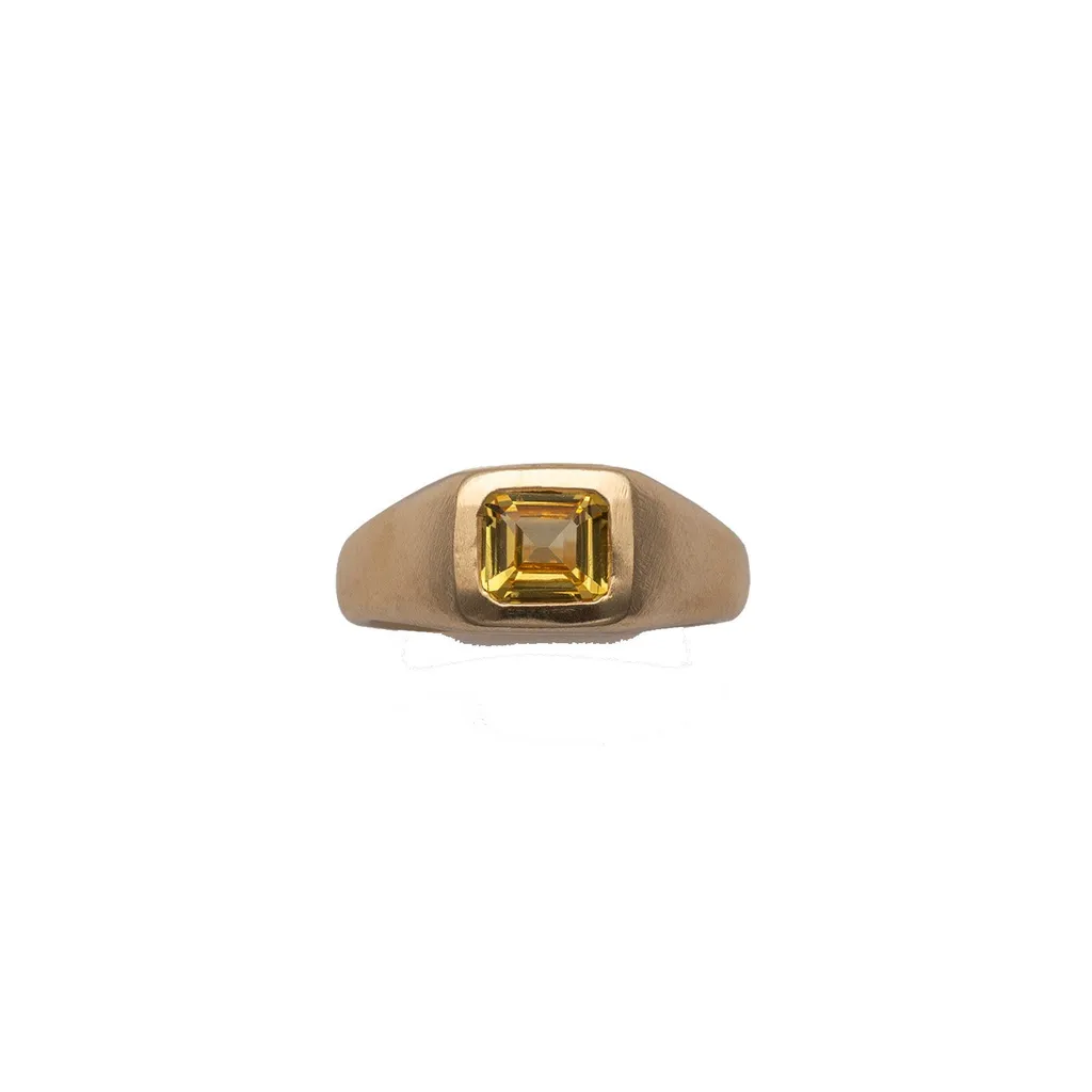 Yellow Block Ring