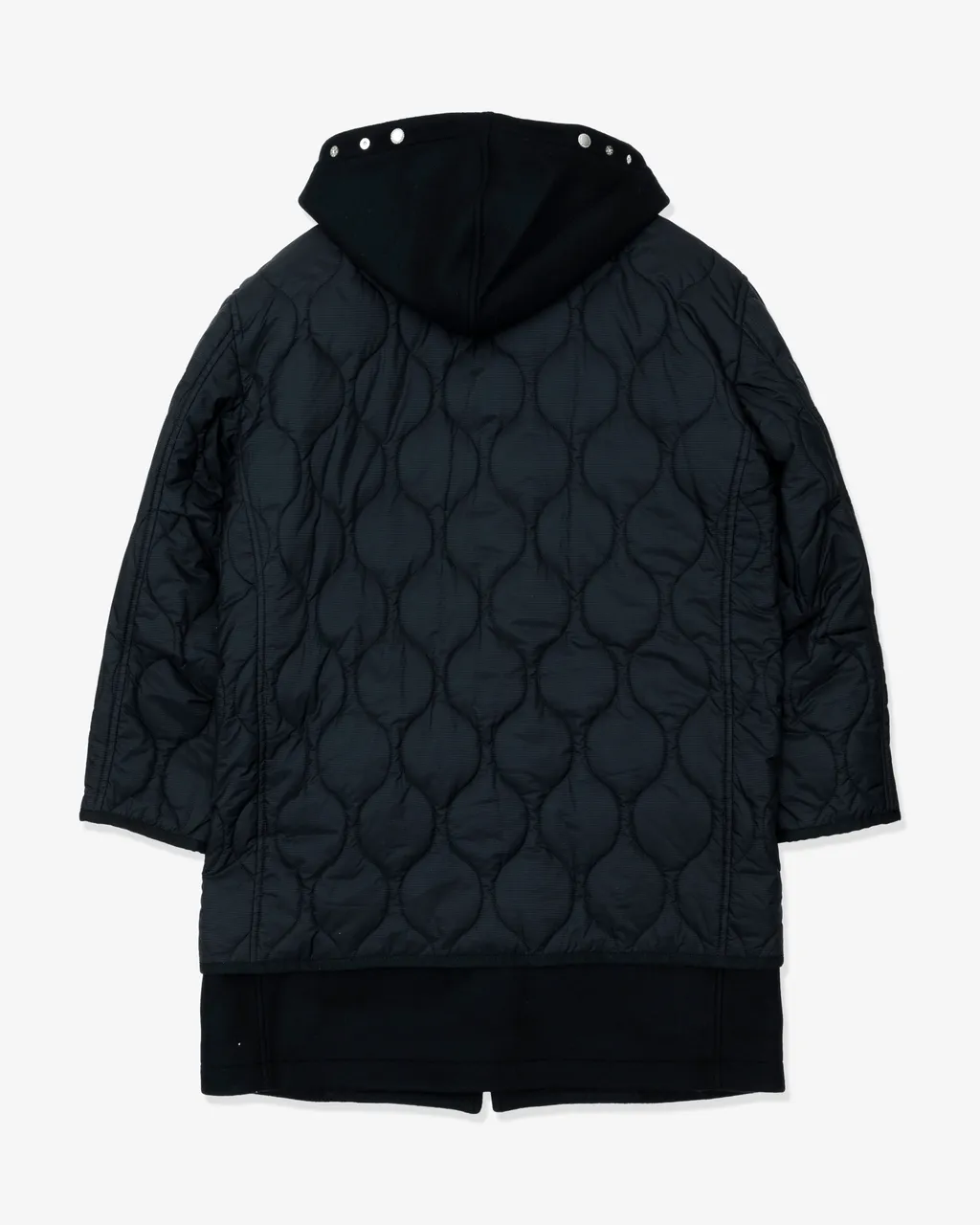 Wool Melton X Nylon Rip Quilted