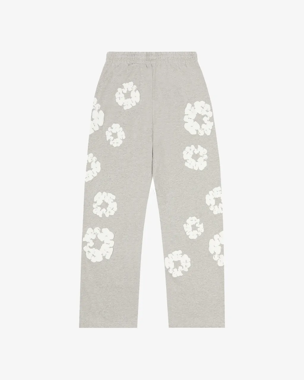 Cotton Wreath Open Hem Sweatpants