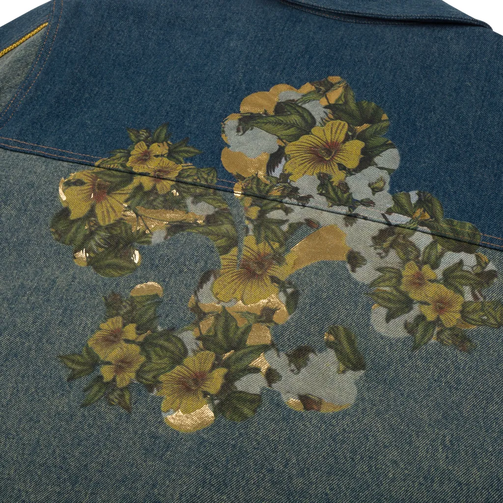 Cotton Fleur De-Lis Denim Trac