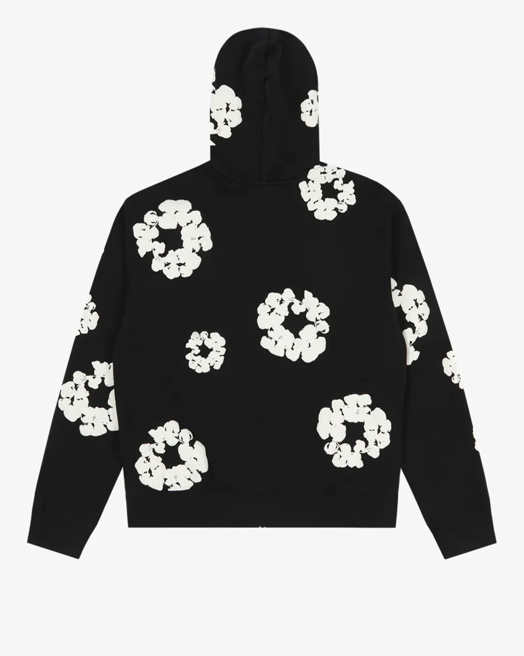 Cotton Wreath Zip Hoodie