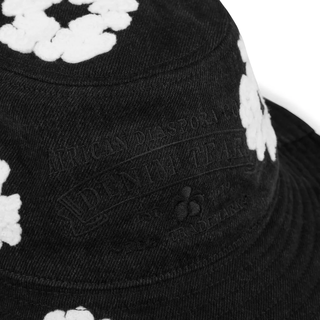 Denim Wreath Bucket Hat