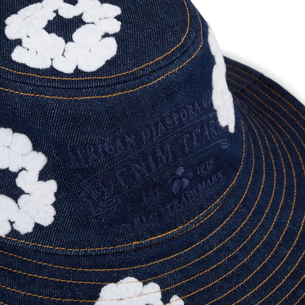 Denim Wreath Bucket Hat
