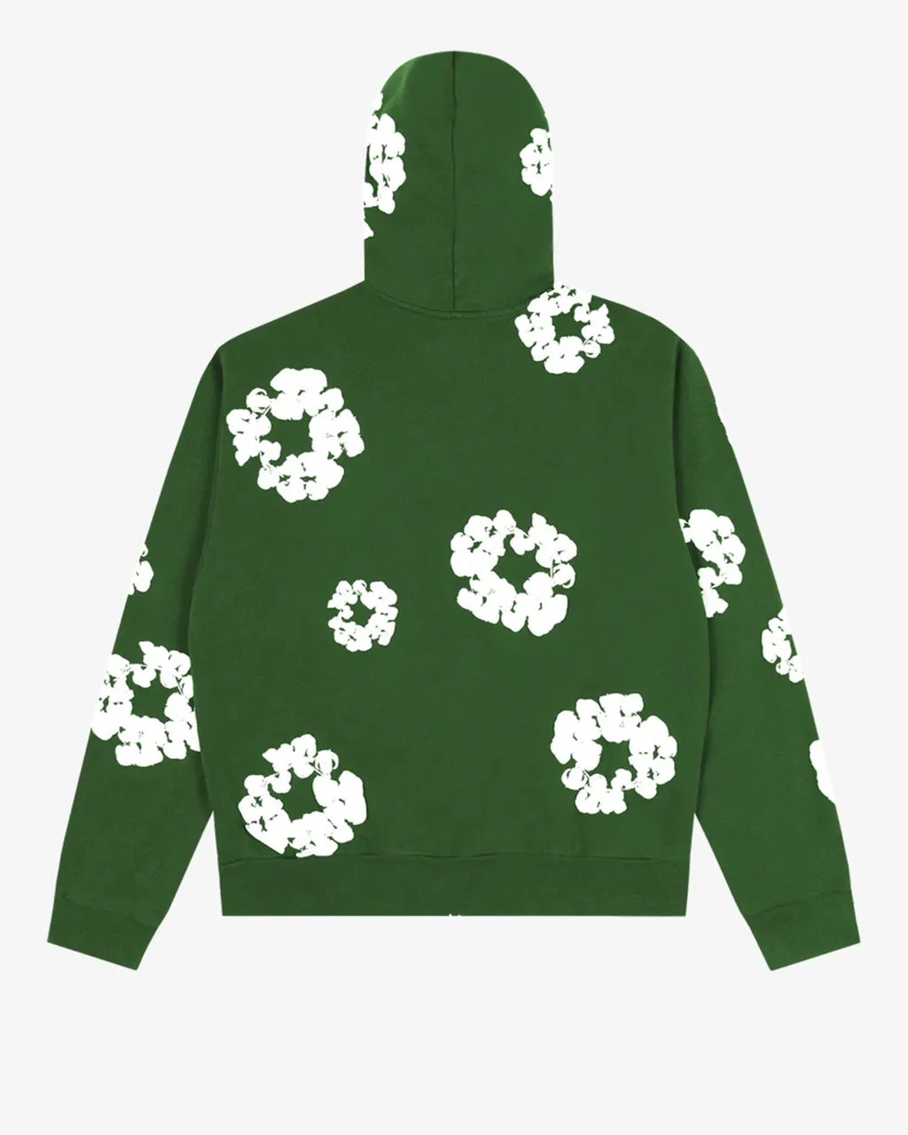 Cotton Wreath Zip Hoodie