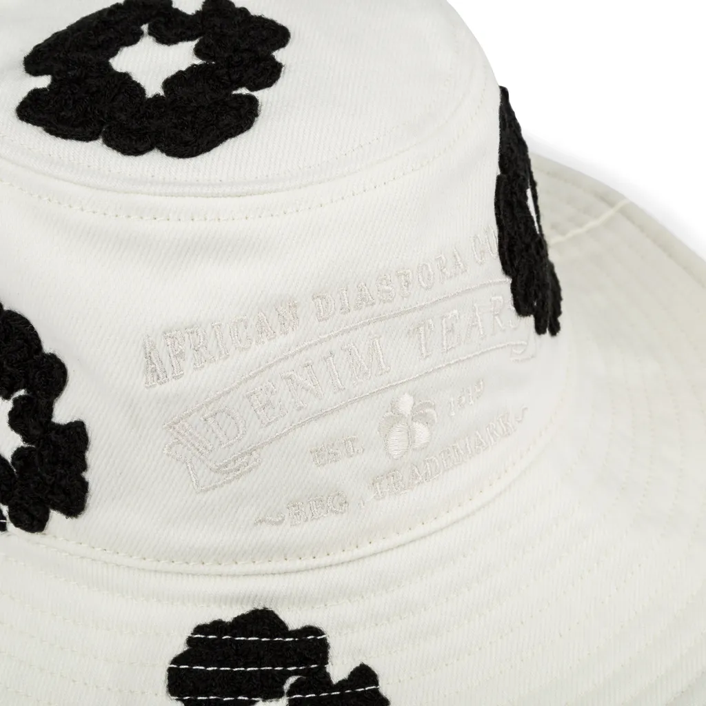 Denim Wreath Bucket Hat