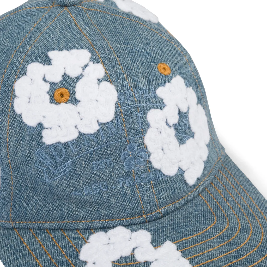 Denim Wreath Cap