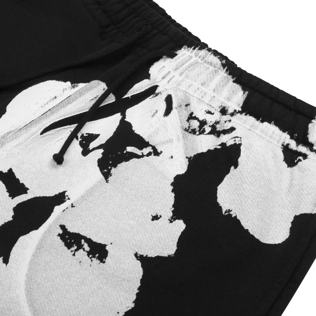 Jumbo Wreath Sweatpants Black