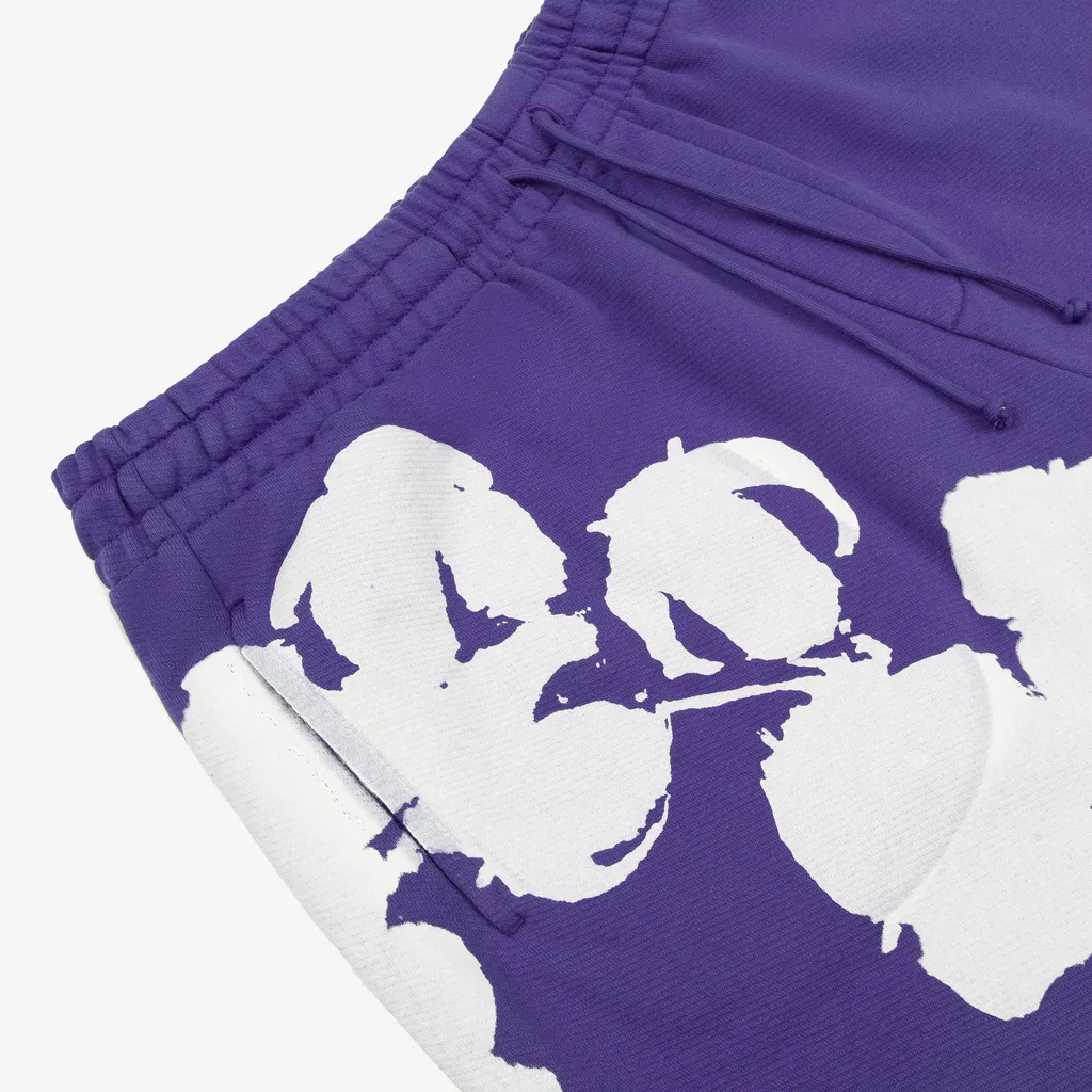 Jumbo Wreath Sweat Shorts Purp