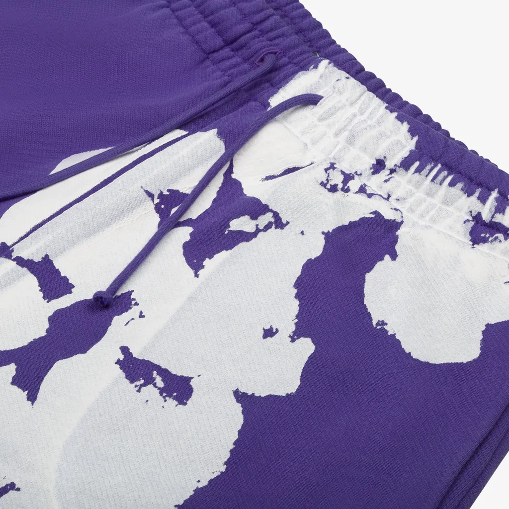 Jumbo Wreath Sweatpants Purple