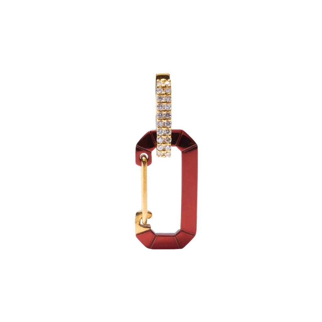 Chiara Earring Small Brown