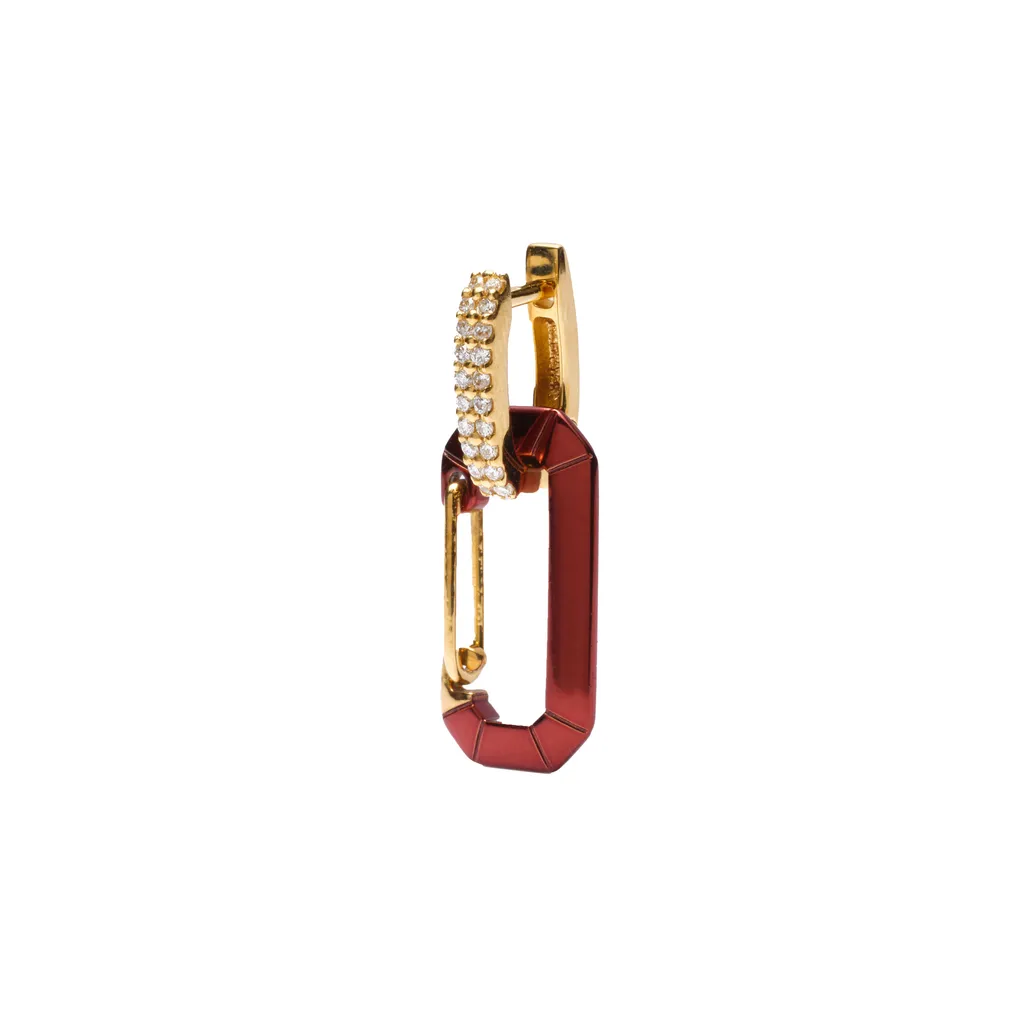 Chiara Earring Small Brown