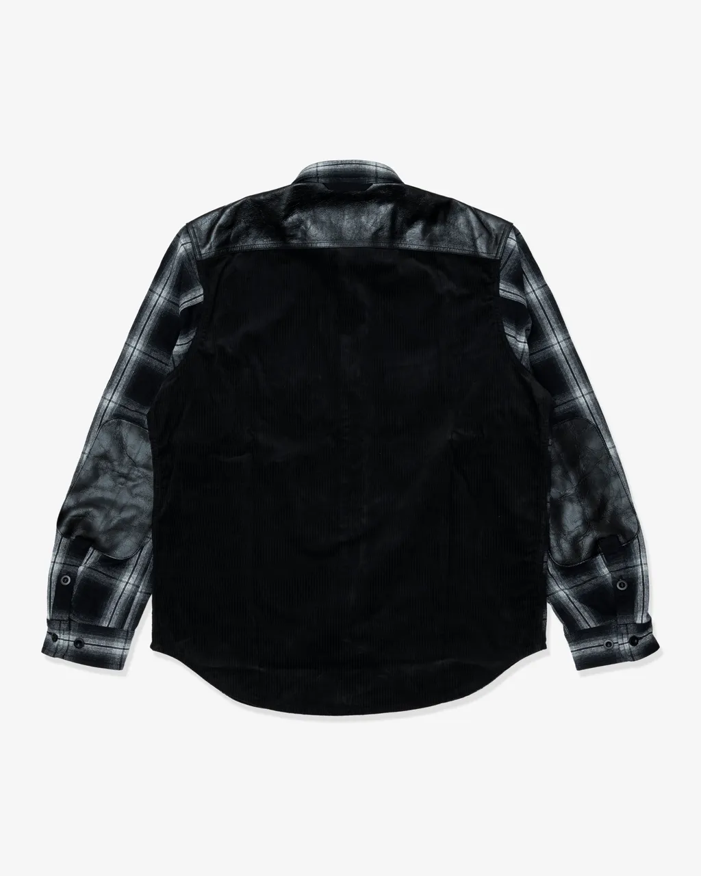 Cotton Flannel Check X Cotton Corduroy X Leather