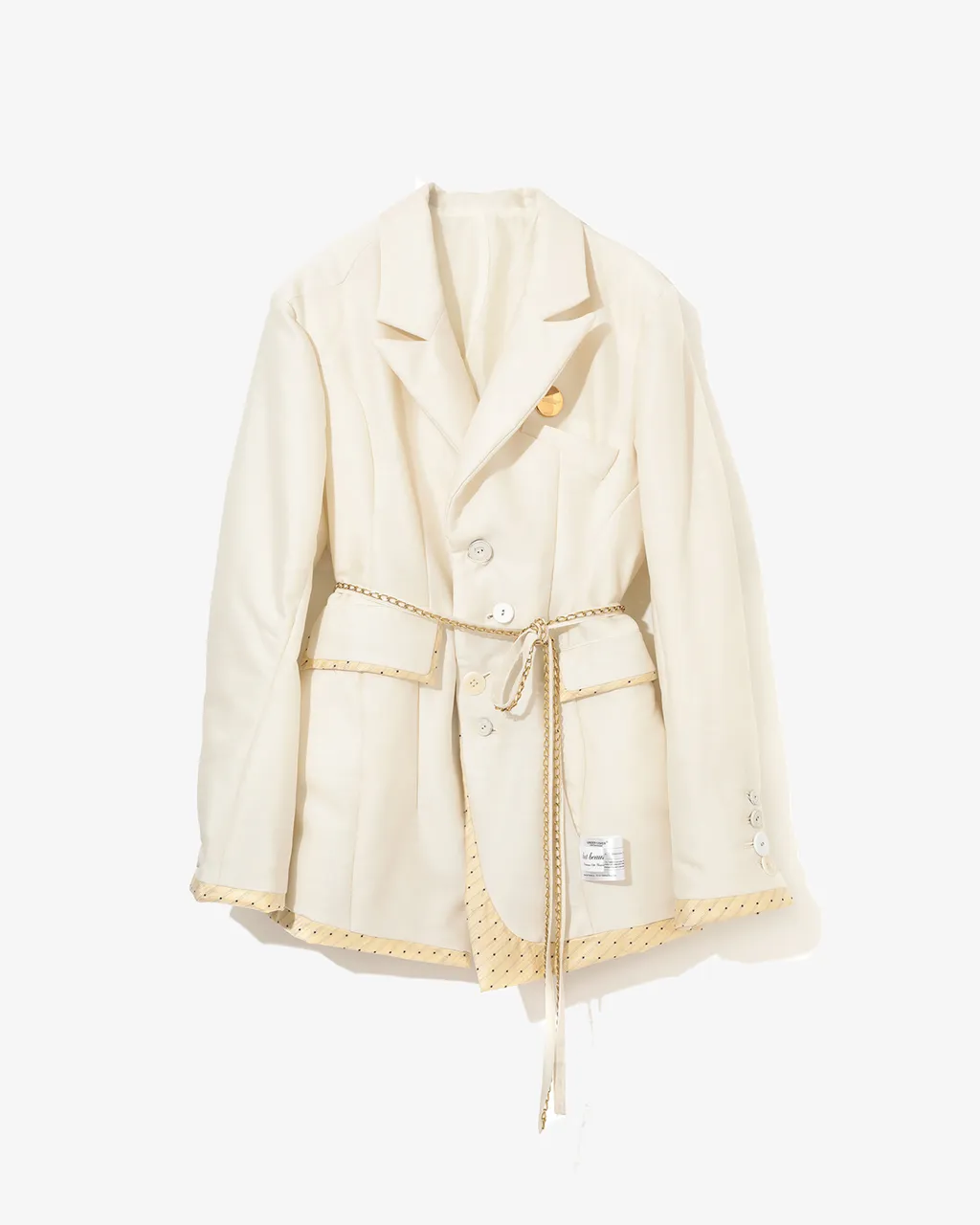 Double Taffeta Chain Belt Jacket