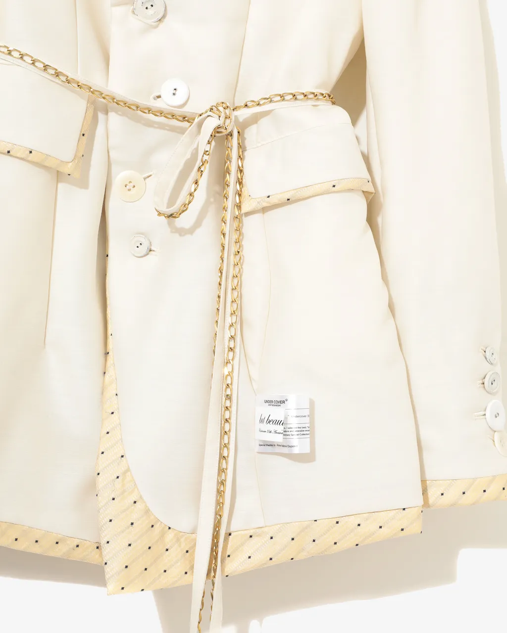 Double Taffeta Chain Belt Jacket