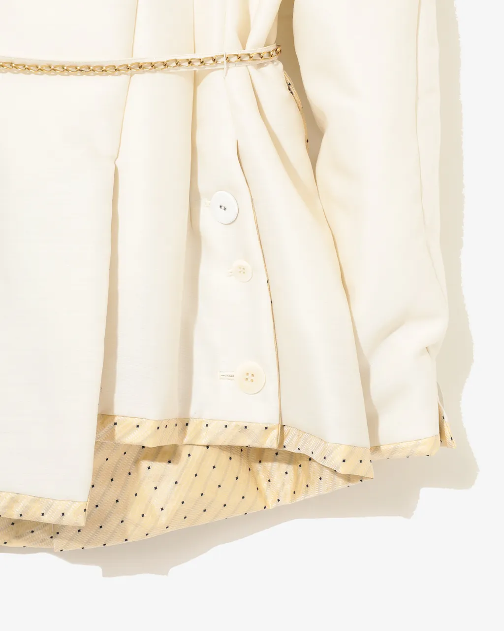 Double Taffeta Chain Belt Jacket