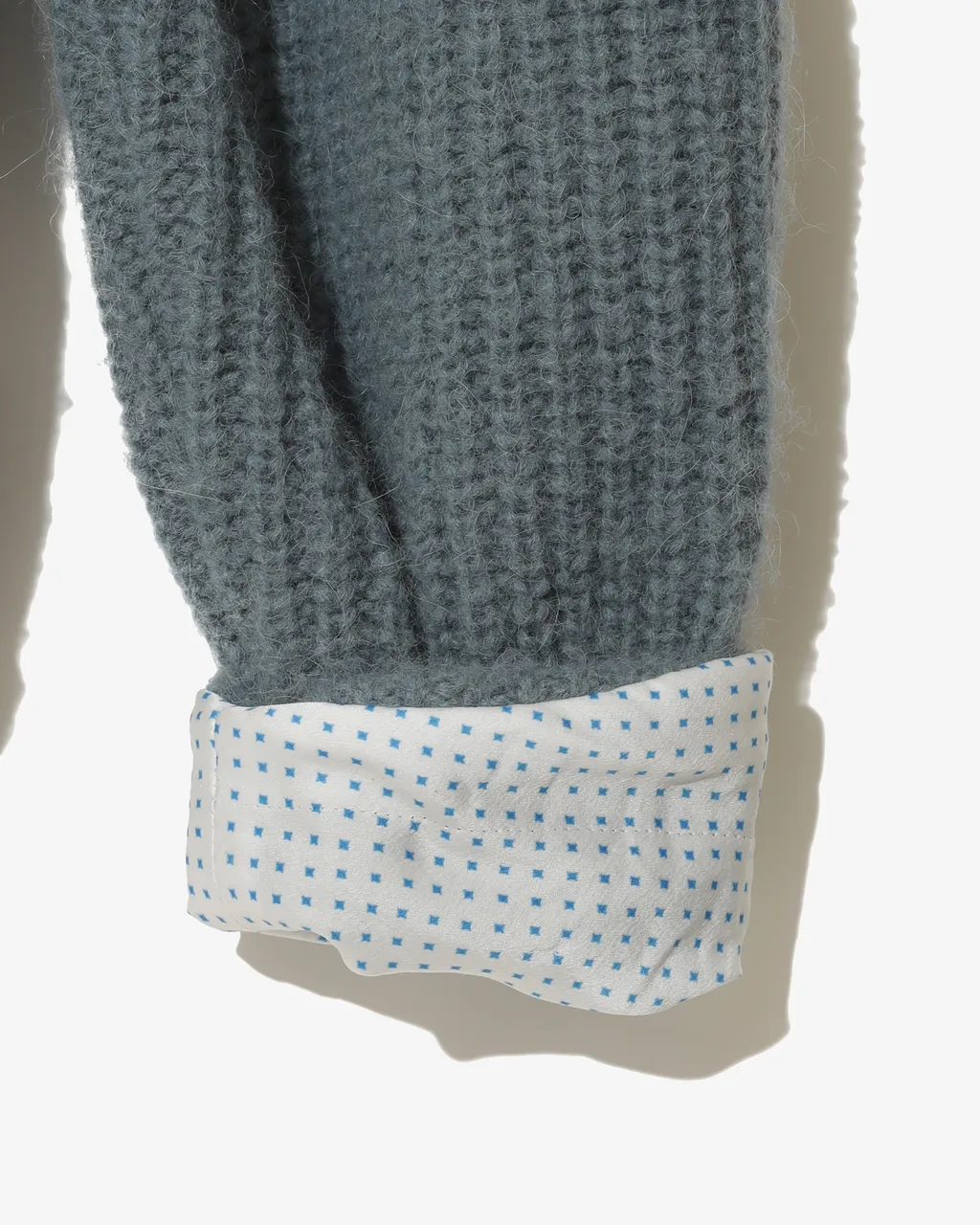 Undercover W -Half Fisherman Rib Cardigan With Side Panels-
