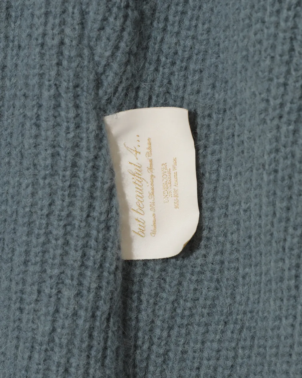 Undercover W -Half Fisherman Rib Cardigan With Side Panels-