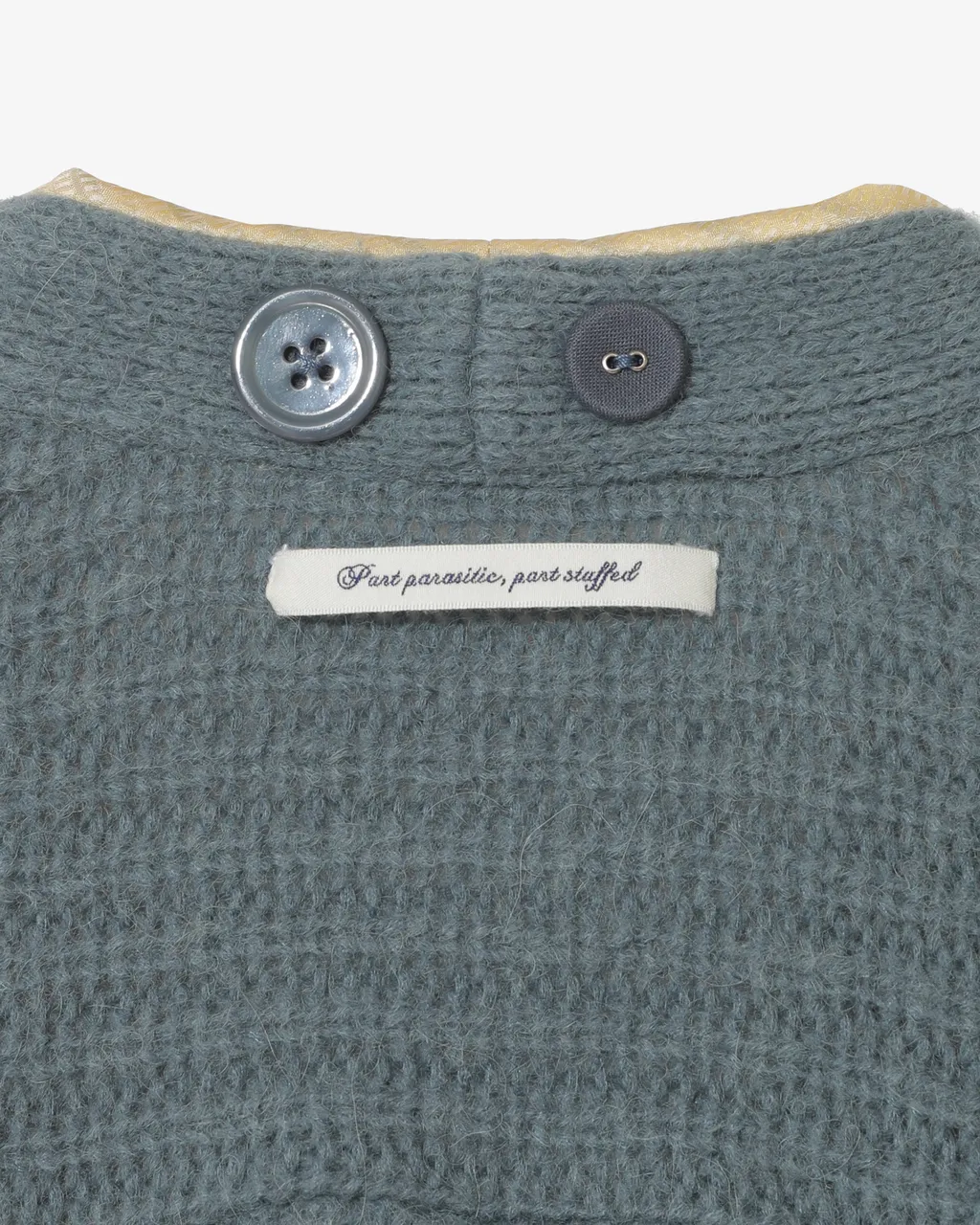 Undercover W -Half Fisherman Rib Cardigan With Side Panels-