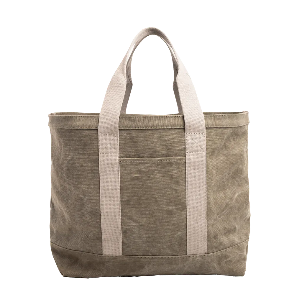 Waxed Canvas Xl Tote Bag