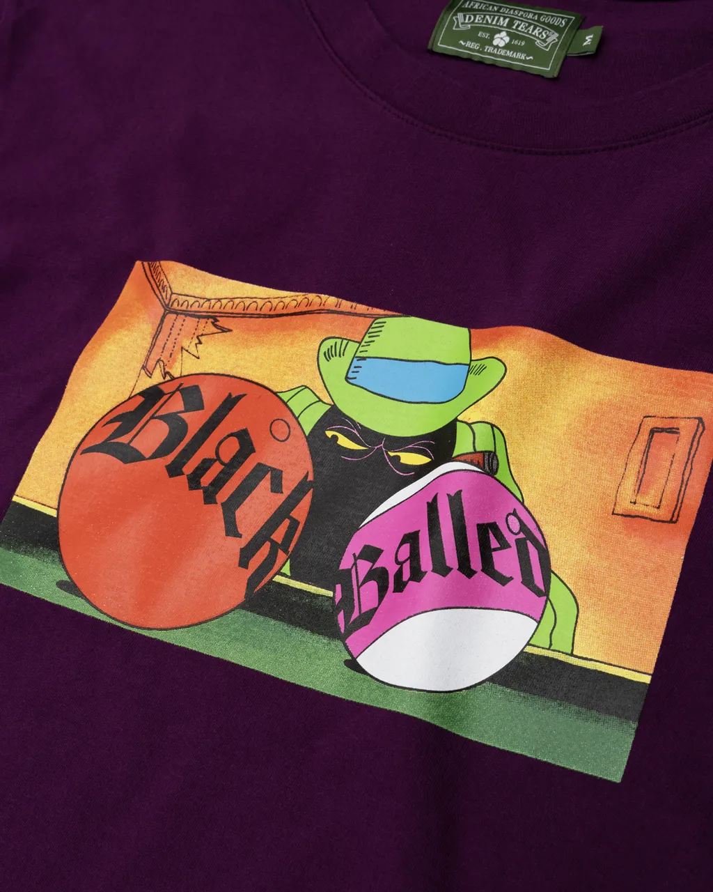 Black Balled Tee Purple