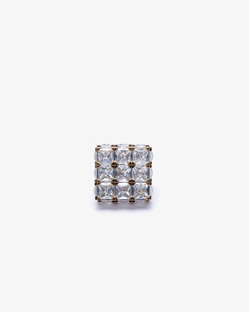 Armor Cube Diamond Single Stud Earring