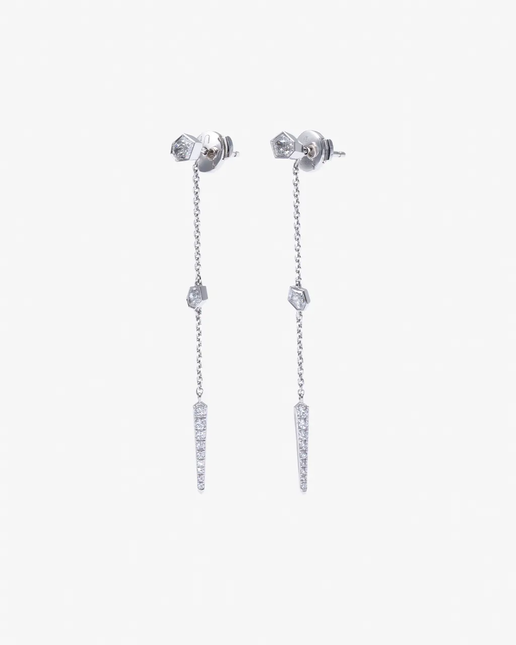 Supernova Diamond Stud Drop Earring