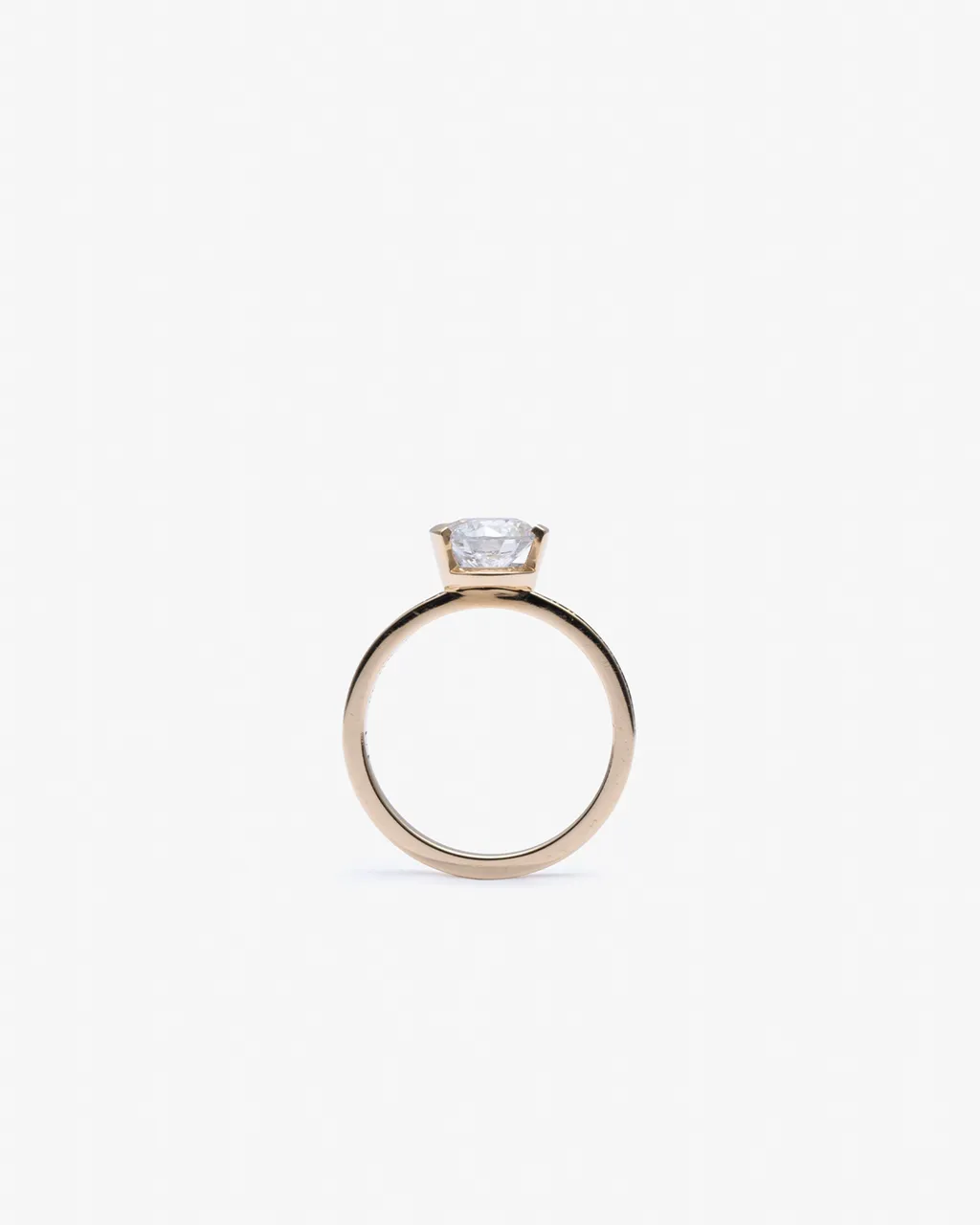 Meta Diamond Round Pave Ring