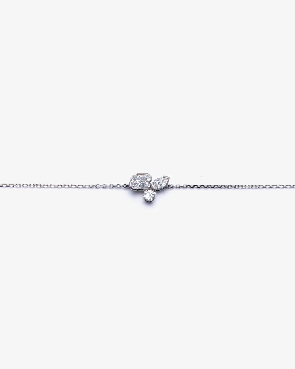 Meta Diamond Cluster Bracelet