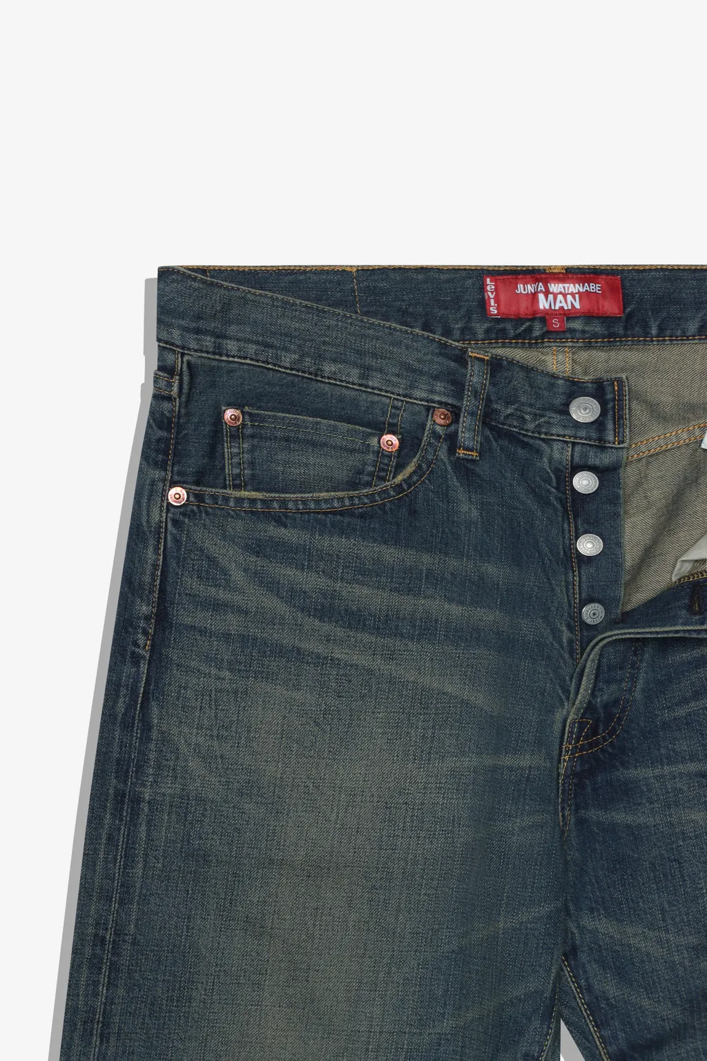 Cotton Selvedge Denim Garment Treated Levi's W Name