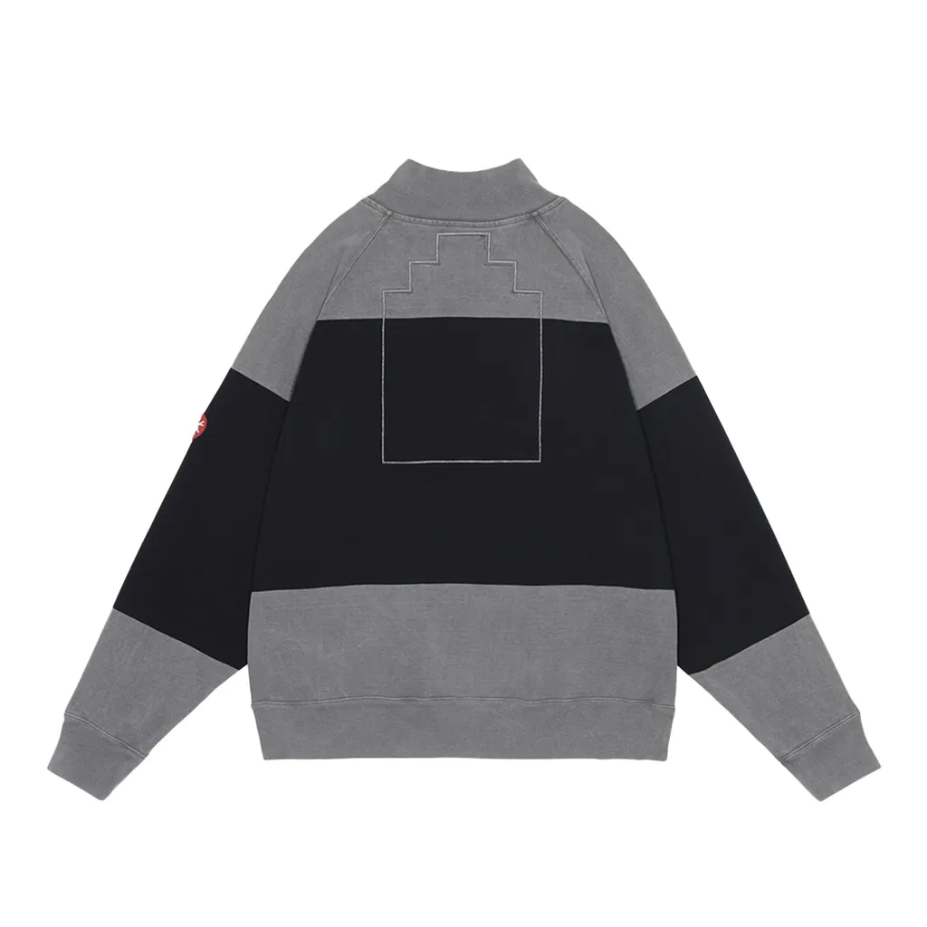 Overdye Stripe Half Zip