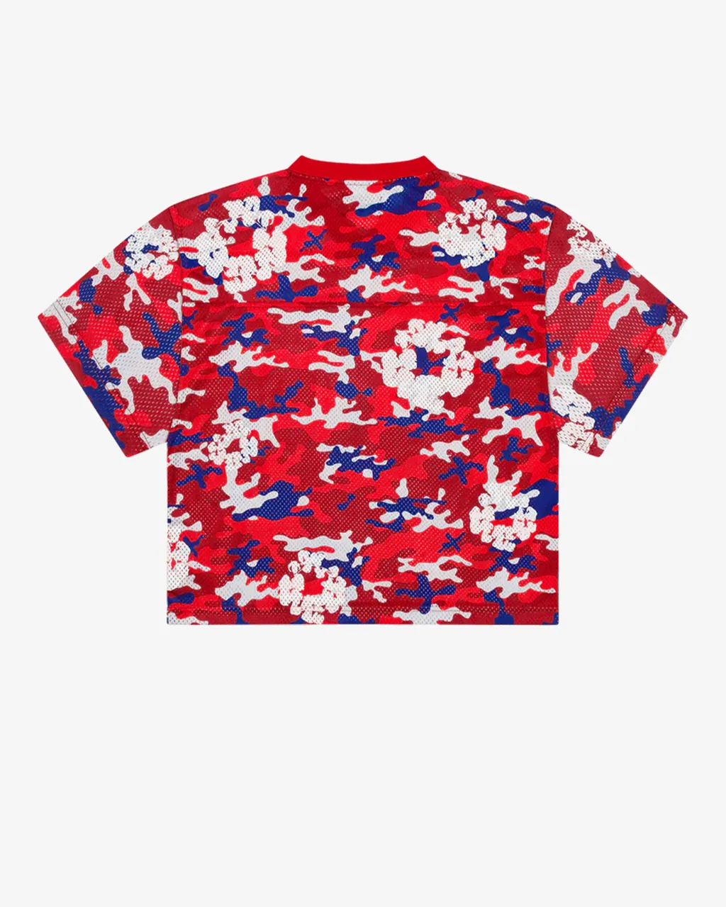 Camo Cotton Wreath Mesh Football Top