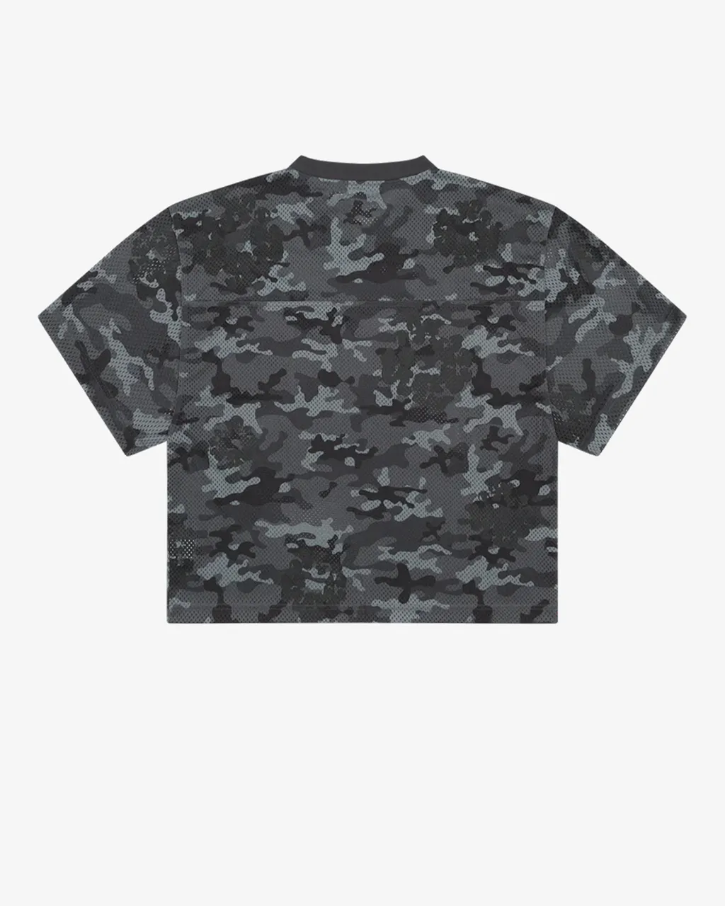 Camo Cotton Wreath Mesh Football Top
