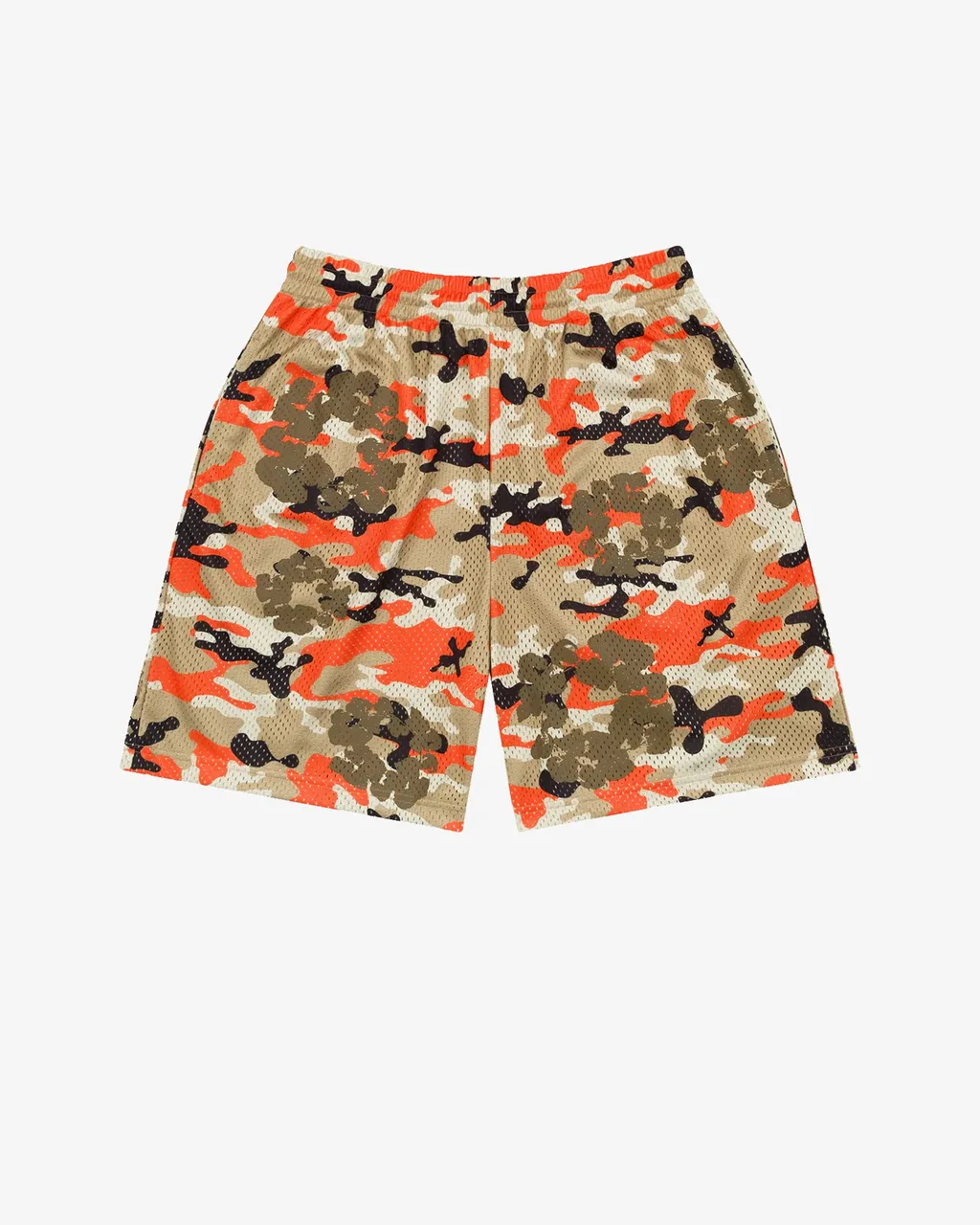 Camo Cotton Wreath Mesh Shorts
