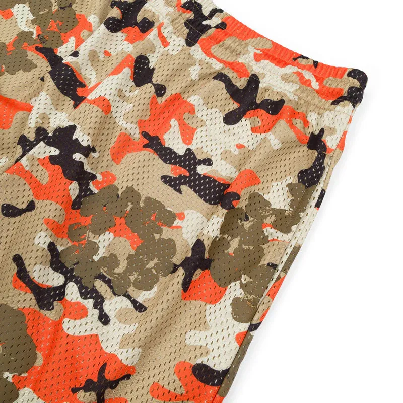 Camo Cotton Wreath Mesh Shorts