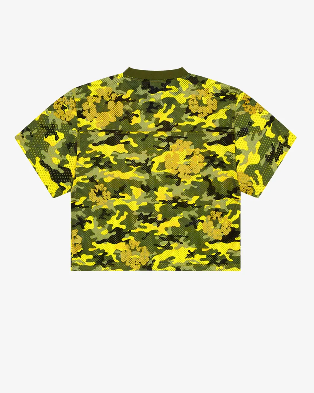 Camo Cotton Wreath Mesh Football Top