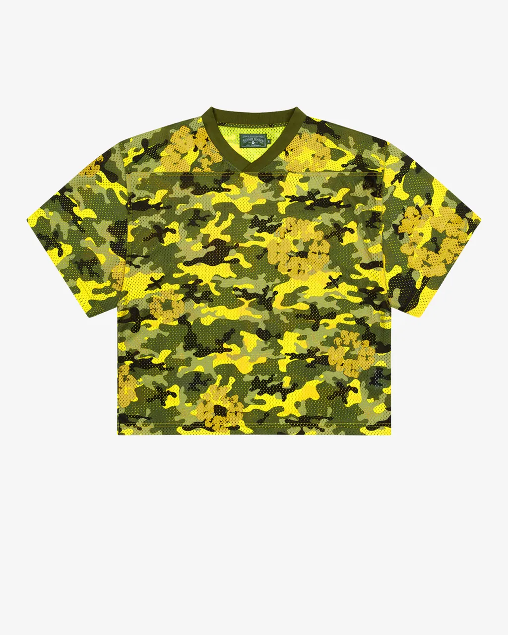 Camo Cotton Wreath Mesh Football Top
