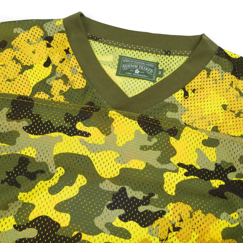 Camo Cotton Wreath Mesh Football Top