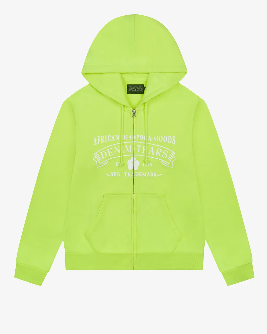 Adg Zip Hoodie Lime