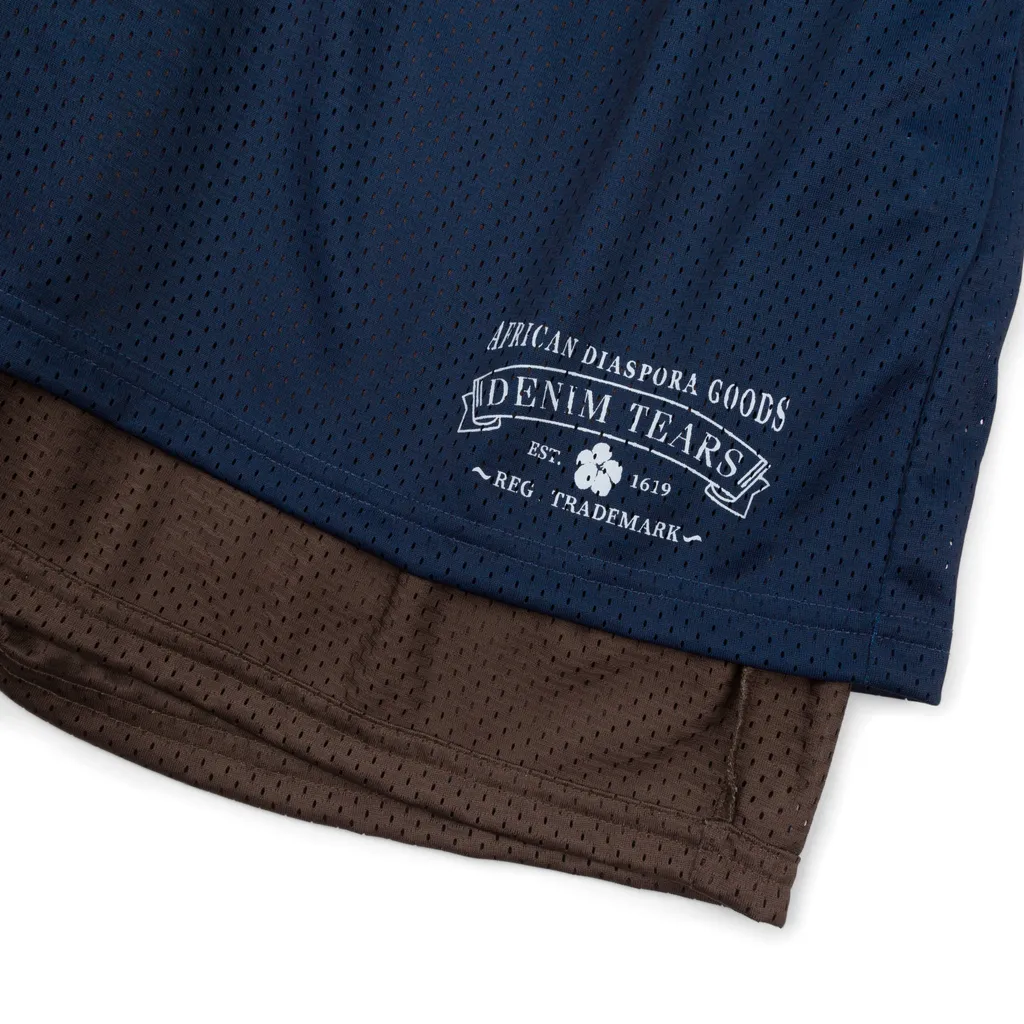 Double Layer Mesh Short Navy