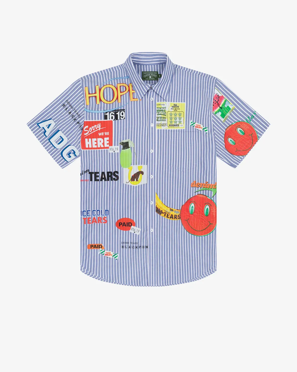 Bodega Button Up Blue Multi