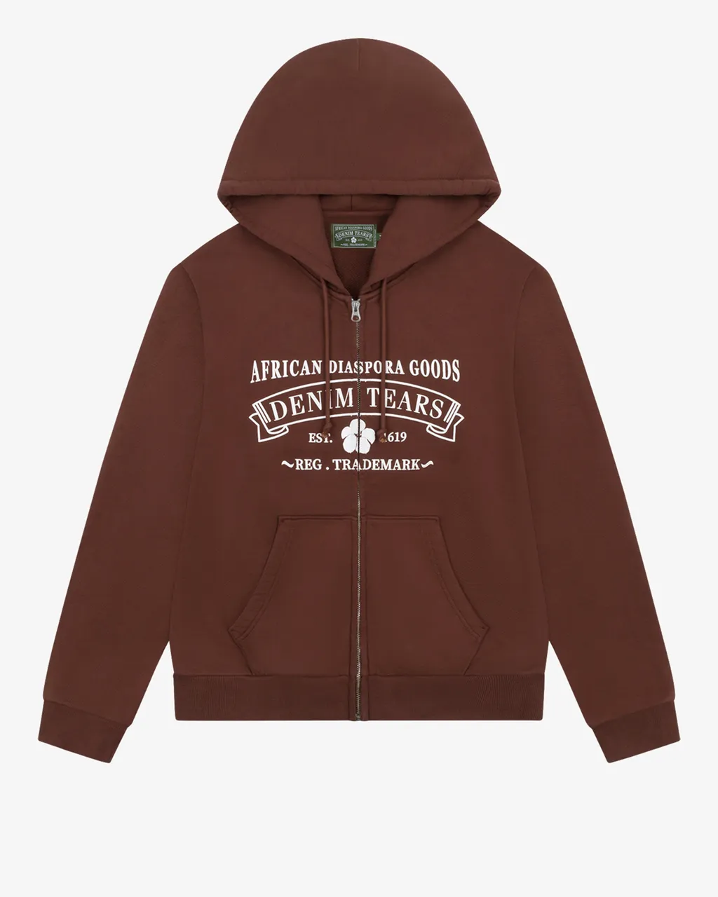 Adg Zip Hoodie Brown